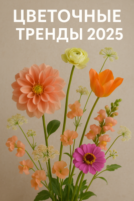 Флористические тренды 2025: что в моде в мире цветов. Экологичность, натуральность, персонализация - главные направления года. Актуальные цветовые решения и стили для современных букетов. Флористические тренды 2025: что в моде в мире цветов. Экологичность, натуральность, персонализация - главные направления года. Актуальные цветовые решения и стили для современных букетов.