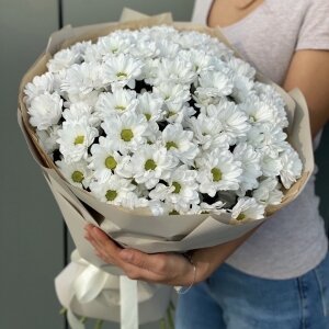 Букет Ромашка из 15 веток хризантемы