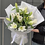 Букет Лилия из 5 белых лилий