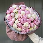 Букет Утреннее солнце из 51 пиона