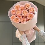 Букет Джульетта из 5 веток кустовой пионовидной розы