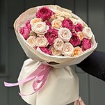 Букет Солнышко из кустовых роз