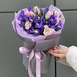 Букет Мими мини из тюльпан и ирисов