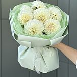 Букет Дисней из 7 светлых георгин