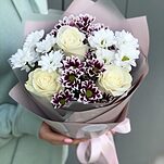Букет из хризантемы и роз Омега