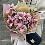 Букет из тюльпанов и эвкалипта Эффект бабочки