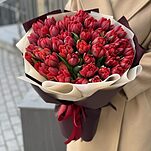 Букет Грация из 51 пионовидного тюльпана