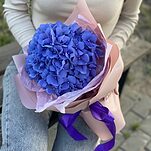 Букет Никки из синей гортензии