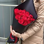 Букет Страстный из 15 красных роз