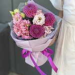 Букет Авиньон 2 из георгин и эустомы