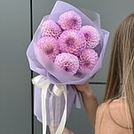 Букет Дисней из 7 лиловых георгин