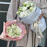 Букет Алиса из 5 веток кружевной белой эустомы