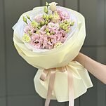 Букет Алиса из 5 веток кружевной розовой эустомы