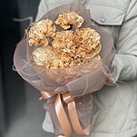 Букет Мокачино из диантуса и стифы