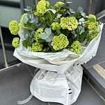 Букет Интерьерный для дома из вибурнума и эвкалипта