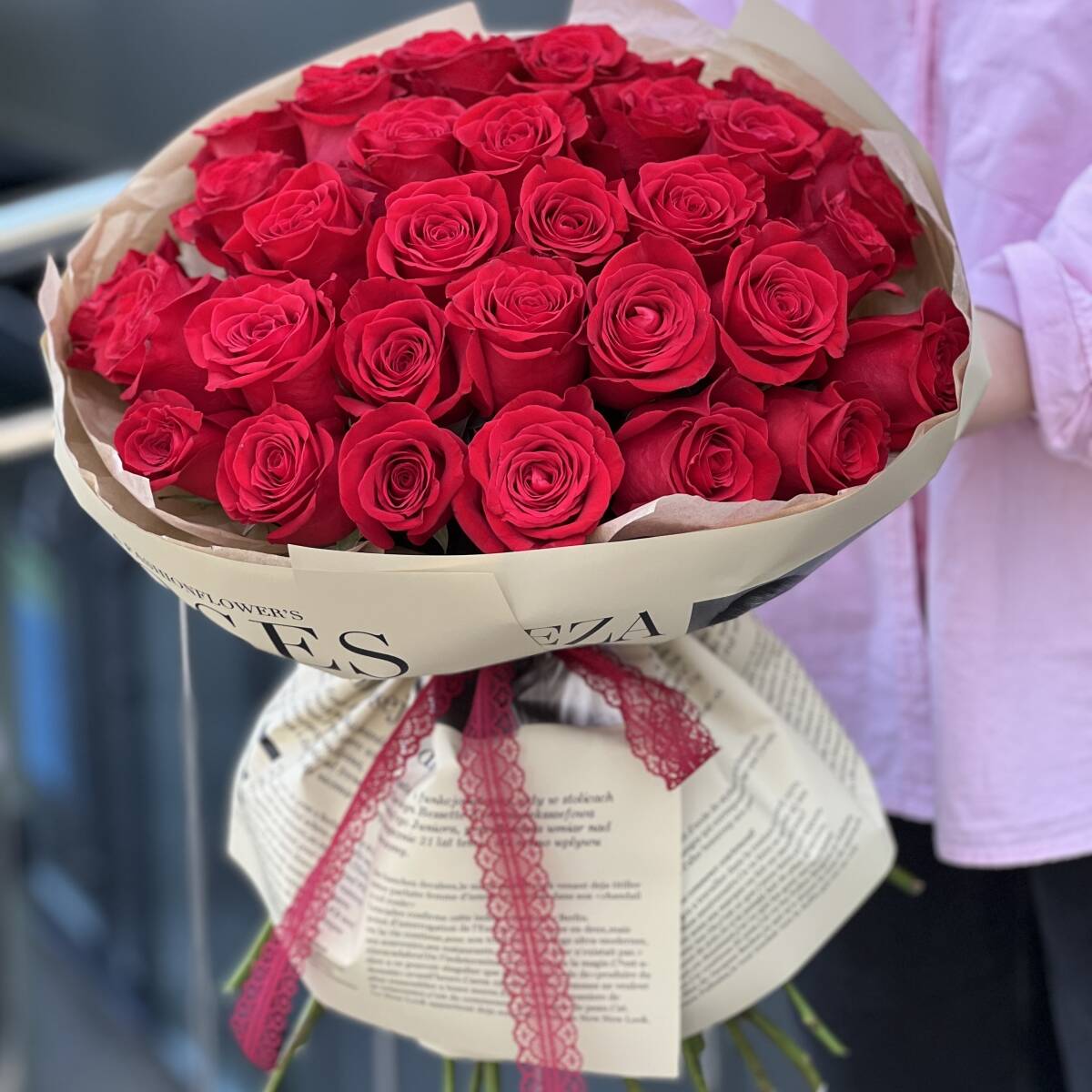 Букет Мерси из 35 красных роз