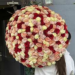 Букет из 301 розы микс
