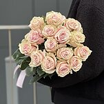 Букет из 15 розовых роз