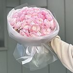 Букет Формула Любви из 25 розовых ранункулюсов