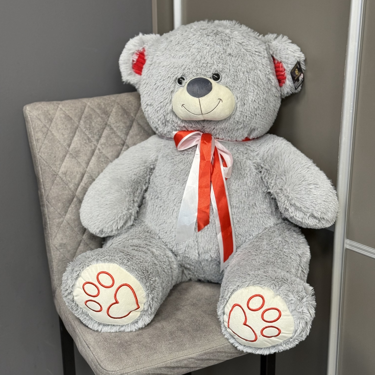 Игрушка Мишка Mакси Серый