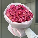 Букет Мальвина из 15 веток кустовой пионовидной розы