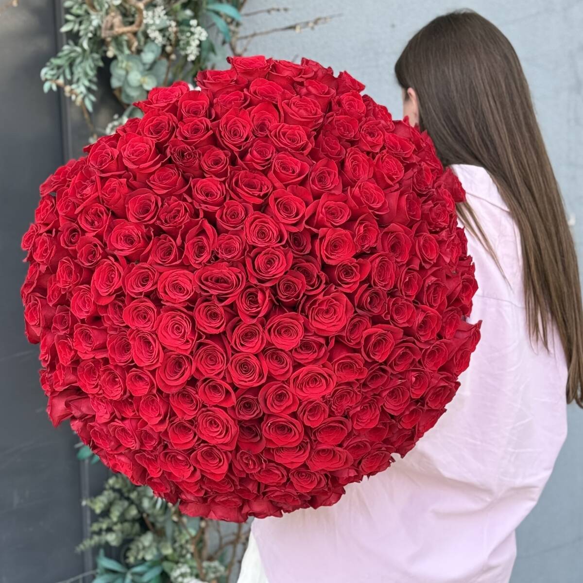 Букет из 201 красной розы Классика
