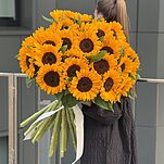 Букет Солнце из 25 подсолнухов