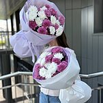 Букет Приятная Традиция из микса хризантем