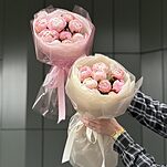 Букет Летний из 9 мини пионов