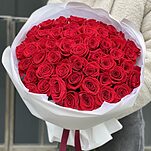 Букет Простая романтика из 51 красной розы