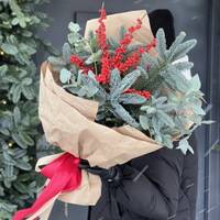 Банч Зимний из нобилиса, илекса и эвкалипта