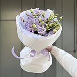 Букет Лавандовая Алиса из 5 веточек сиреневой эустомы