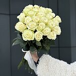 Букет из 25 белых роз