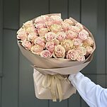 Букет Выражение любви из 35 розовых роз