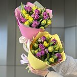 Букет Ежевичный тарт из пионовидных тюльпанов