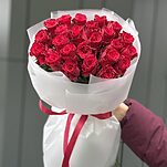 Букет Родос из 25 красных роз