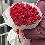 Букет Родос из 35 красных роз