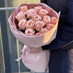 Букет из 15 роз сорта Шиммер