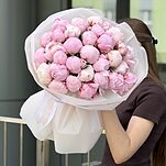 Букет Розовое лето из 31 пиона