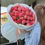 Букет Коралл Шарм из 35 пионов