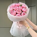 Букет Салмон из 11 пионов